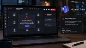 اختلال سرویس Microsoft Teams در منطقه آسیا اقیانوسیه