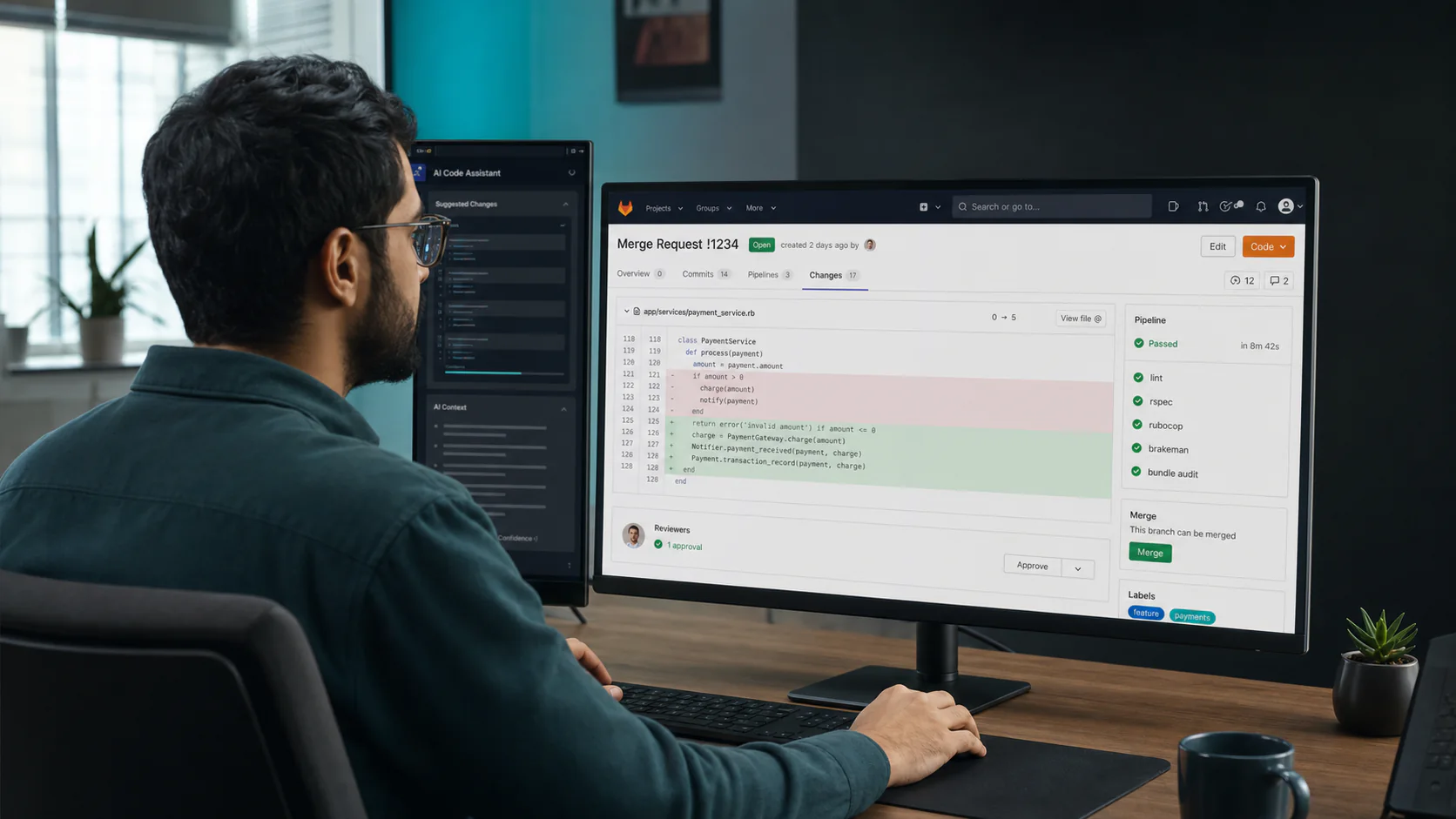 کنترل کد تولیدشده با AI در GitLab